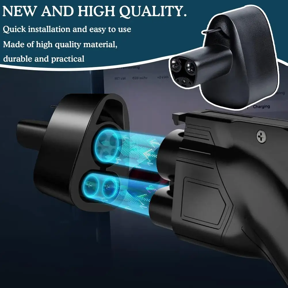 

Адаптер для быстрой зарядки Tesla Model 3/S/X/Y, до 250 кВт, зарядное устройство постоянного тока, комбинированное зарядное устройство для электромобиля, адаптер H7F6