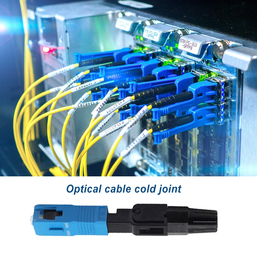 

10pcs FTTH Embedded Fiber Optic Fast Connector Professional SC Single Mode Portable Small SC UPC Cold Connection