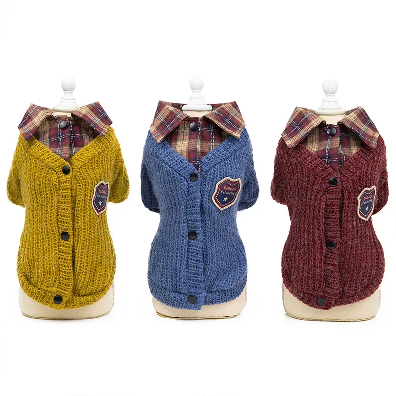

Gentle Dog Clothes Knitted Pets Dogs Clothing Chihuahua Puppy Pet Clothes for Small Medium Dog Coat Sweater Warm Ropa Para Perro