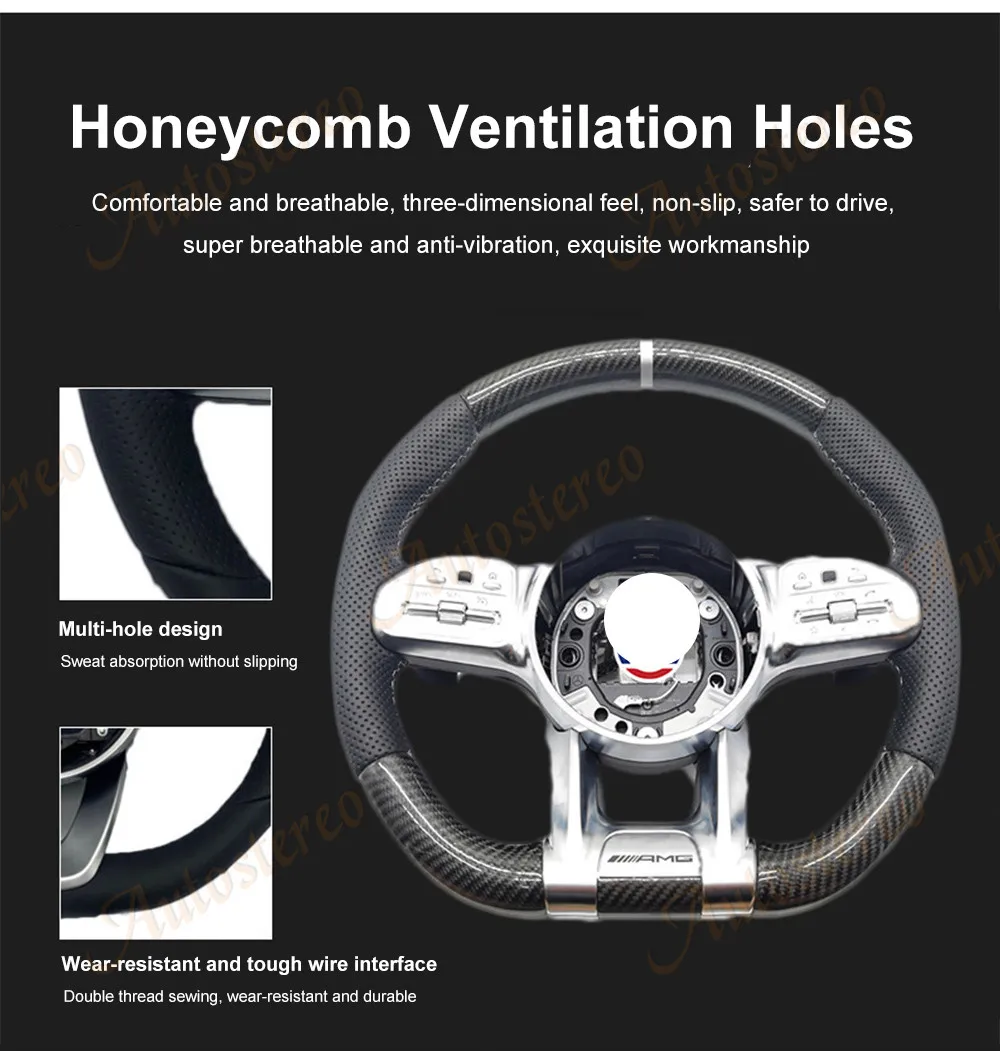 Автомобильный руль в сборе для Mercedes Benz G Class C43 A45 CLS400 S65 G63 GLS450 GLC300 ML