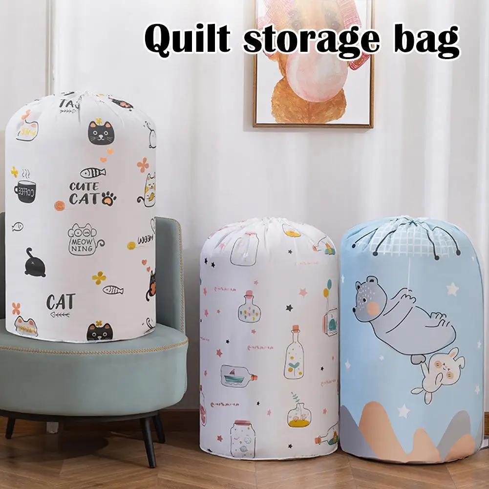 

1pc Storage Bag Household Clothes Organizer Box Blanket High-Quality Container Baby Toy Cloth Travel Portable Storage Case X6G0
