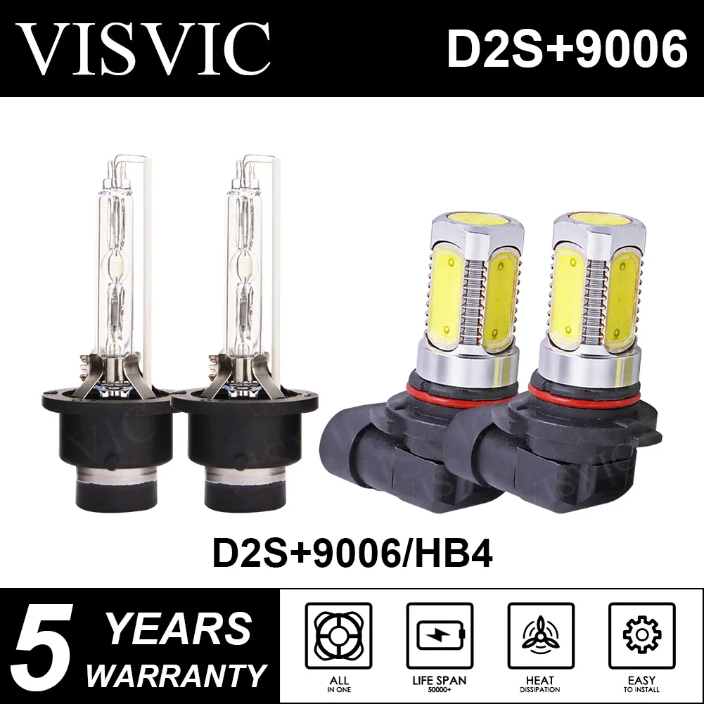 

For Acura TL 2004 2005 2006 HID Headlight High/Low Beam Fog Light Bulbs 4pcs