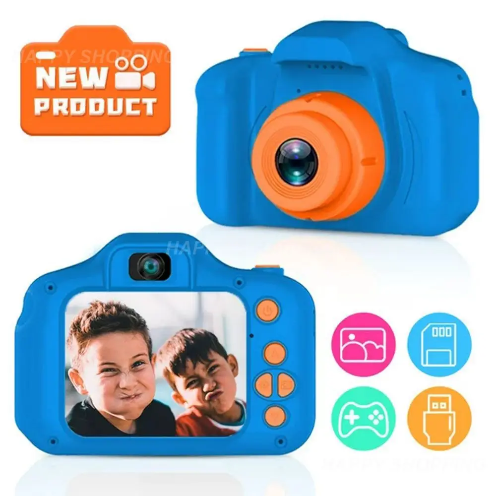 

Children Camera 2.0 Inch Cute Mini Selfie Color Screen Children Toys Digital Camera Portable Childrens Birthday 1080p Hd