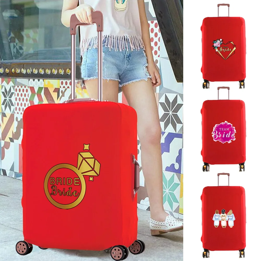 

Luggage Case Travel Accessory Cover Bride Print Trolley Protective Cases Apply To 18-28 Inch Scratch Resistant Suitcase Covers