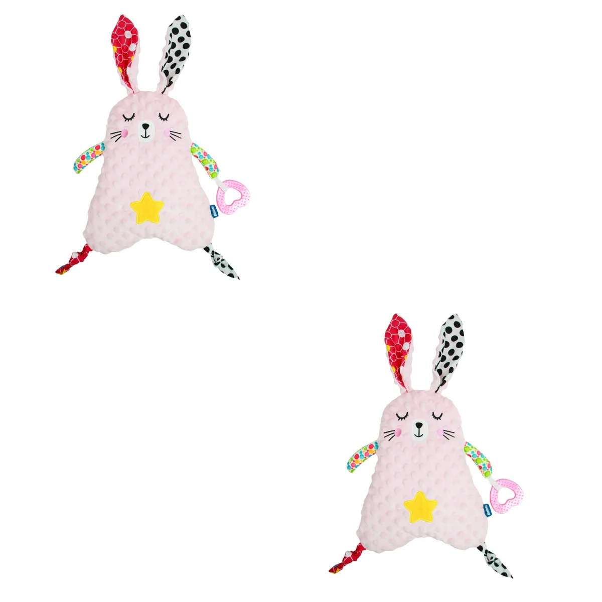 

2pcs Cartoon Soothing Towel Cartoon Animal Soother Towel for Toddler Newborn