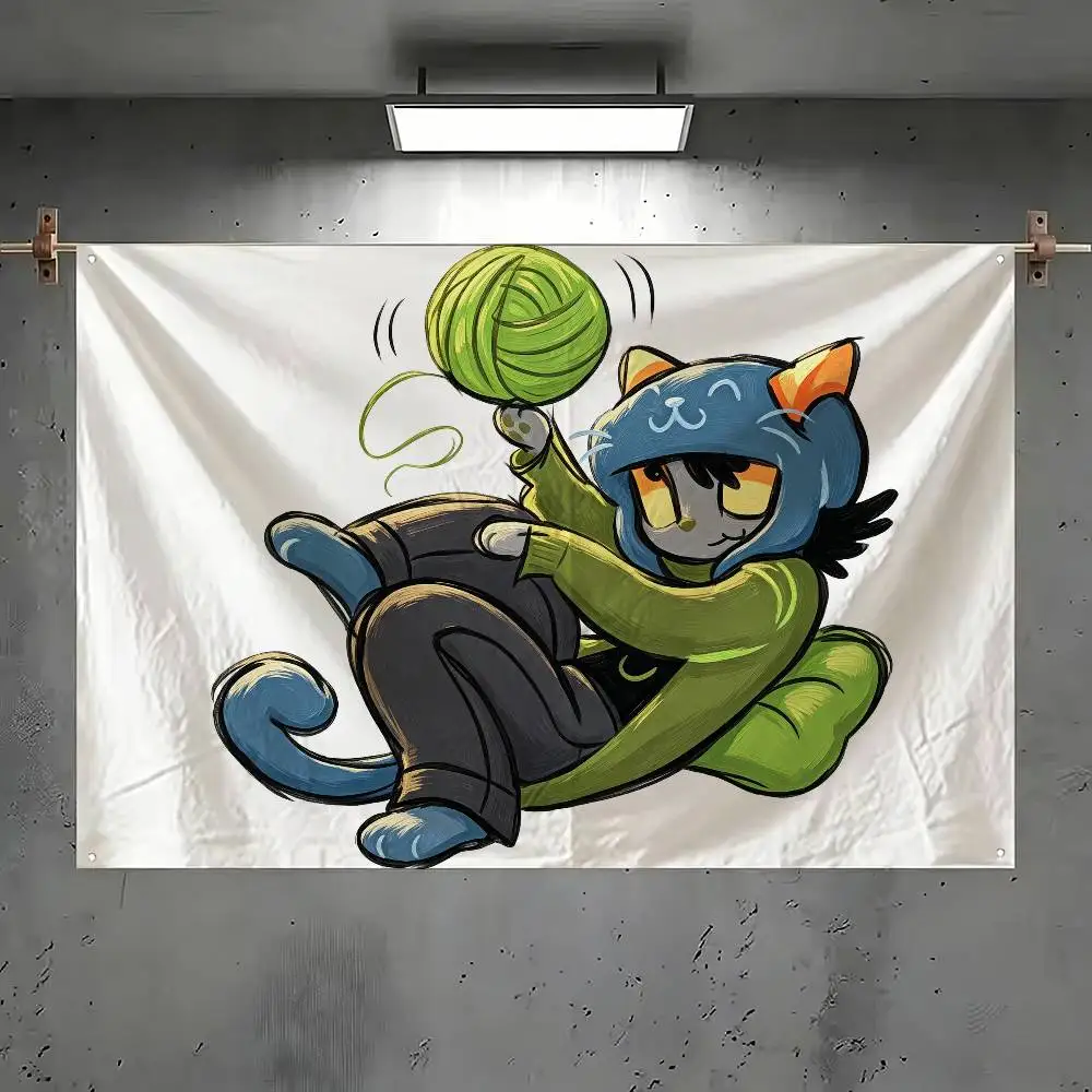 Забавные игровые флаги MSPA Nepeta Leijon, подходящие для вечеринок, клубов, украшения стен на открытом воздухе и в помещении, баннеры, подарки для фанатов (art.: 3920db16165bd) - 3920db16165bd