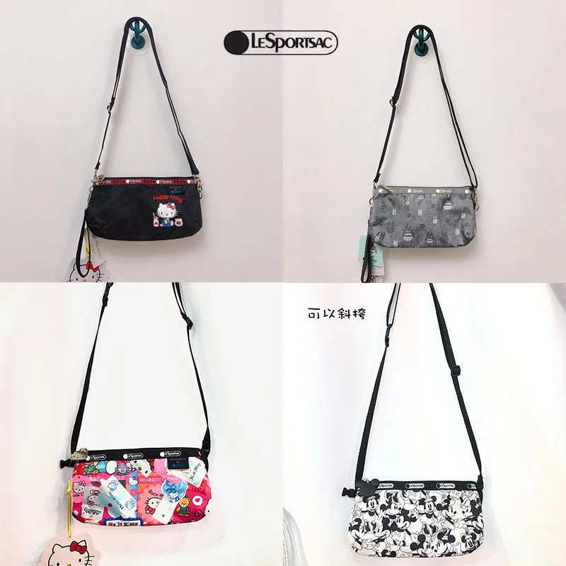 

Женские сумки-клатчи Lesportsac Kawaii Sanrio, Hello Kitty Snoopy, сумочки на запястье, сумки для телефона, клатчи, сумки-мессенджеры, сумки-тоут