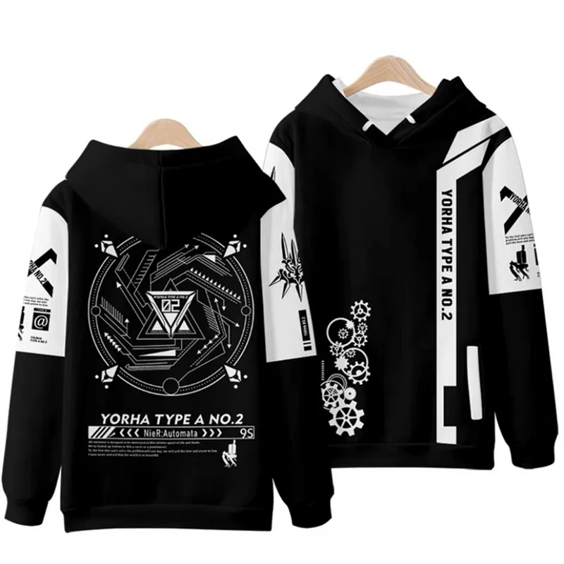 

Game NieR:Automata 3D Printing Men/Womens Spring Fashion Zipper Hoodies Sweatshirt Harajuku Pullover Hoody Oversized Hoodie
