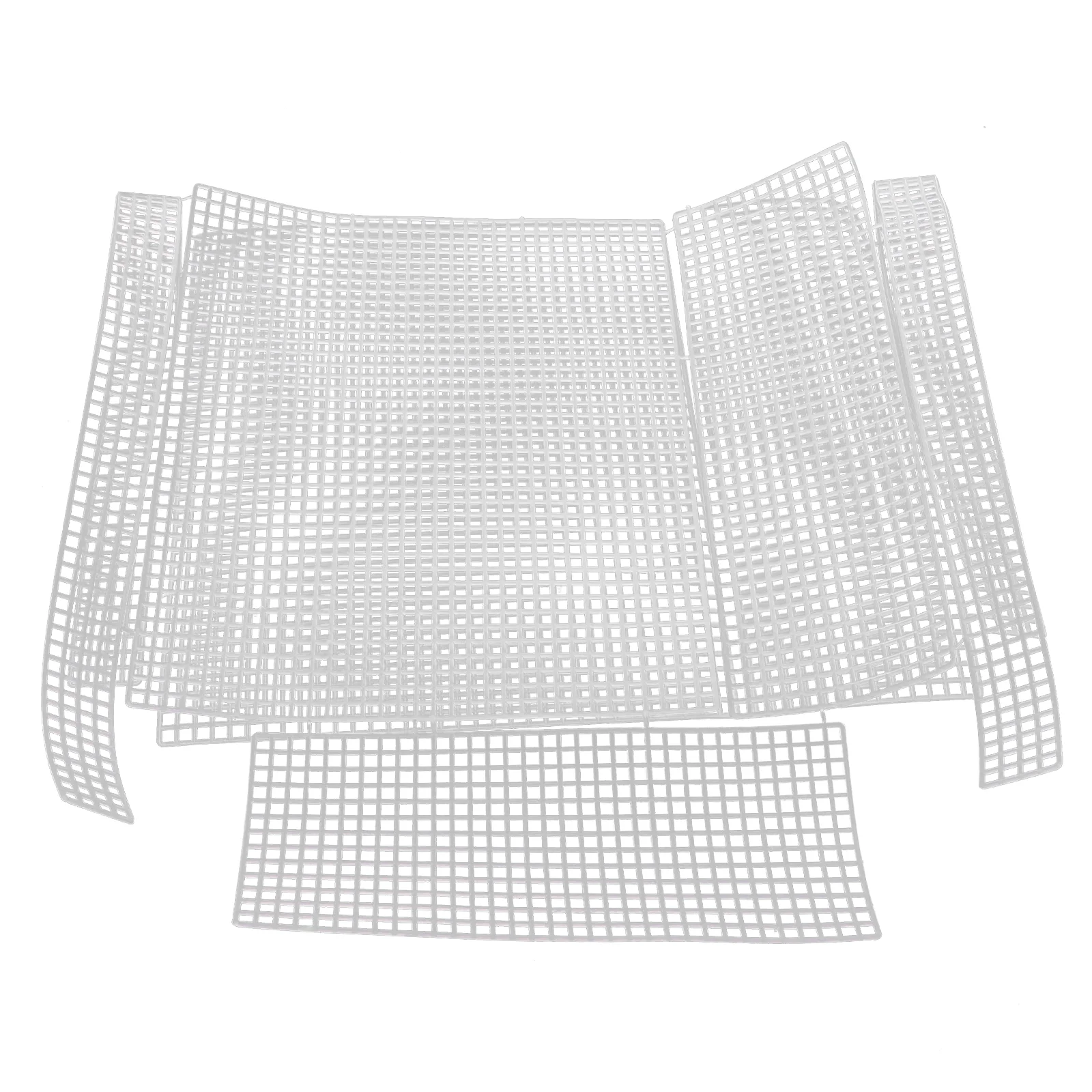 

Sheets Canvas Mesh Diy Woven Crafts Needlepoint Round Clear Sheet Grid Cross Crochet Plate Making Painting Weaving Parts