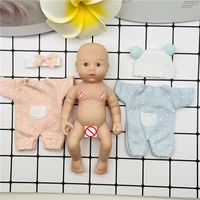 latest clothes for 6inch mini doll reborn girl and boy doll lovely red and blue reborn doll sport wear clothes