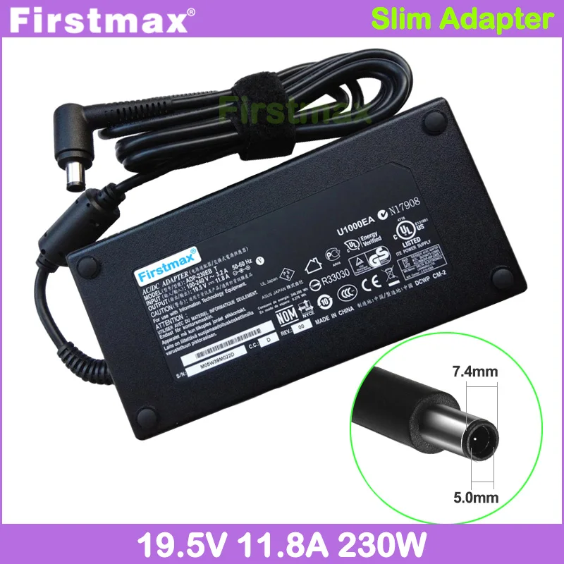 

230W power supply 19.5V 11.8A for Asus ROG laptop charger G701VO GFX72VS G752VS GFX72VY G752VY G750JYA G750JZA W90VN W90VP