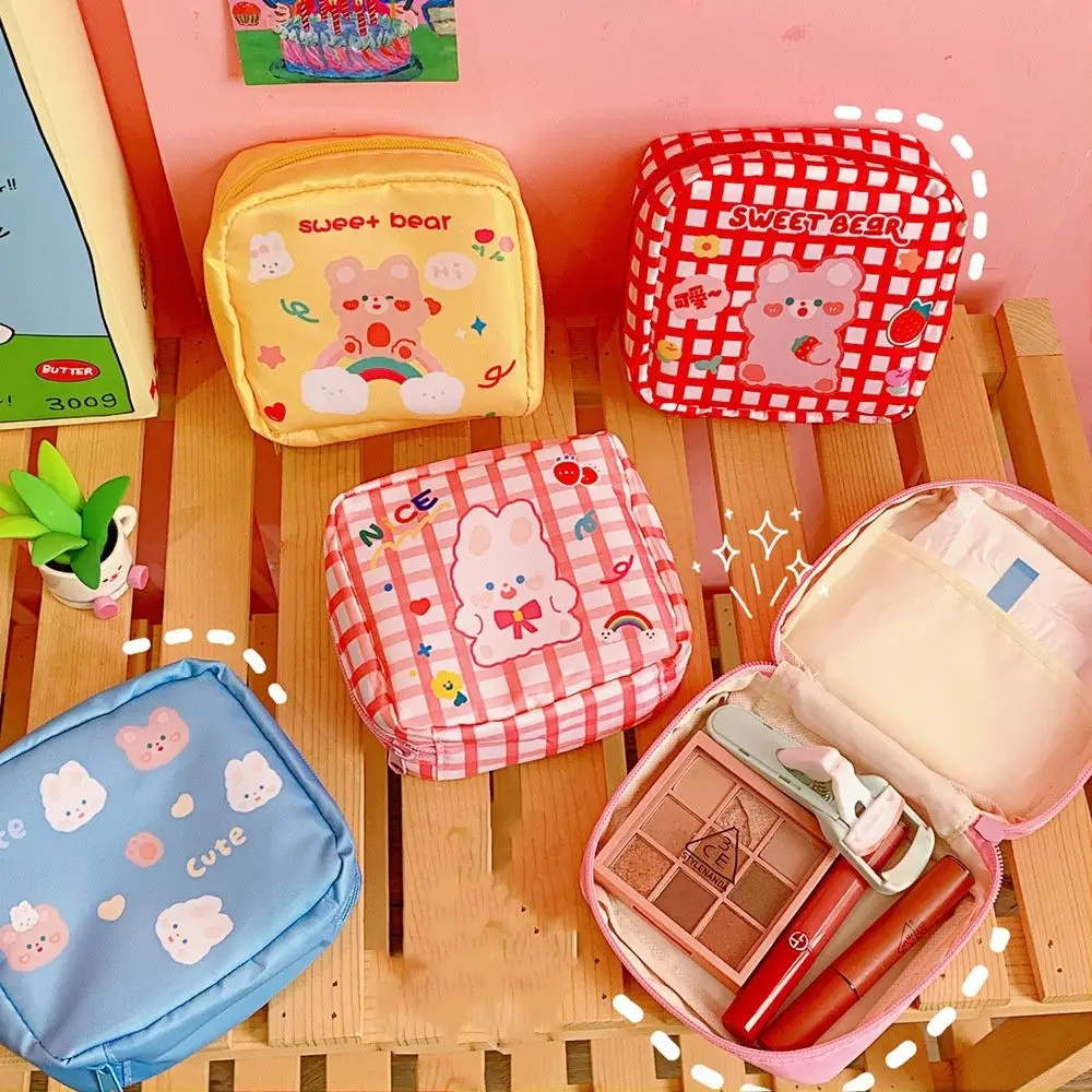 

Симпатичная дорожная косметика, кавайная сумка для салфеток, сумка для хранения, кошелек для монет, сумка для гигиенических прокладок