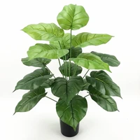 75cm18 fork artificial plant green radish watermelon leaf fake plant nordic wedding home hotel office decoration potted plant