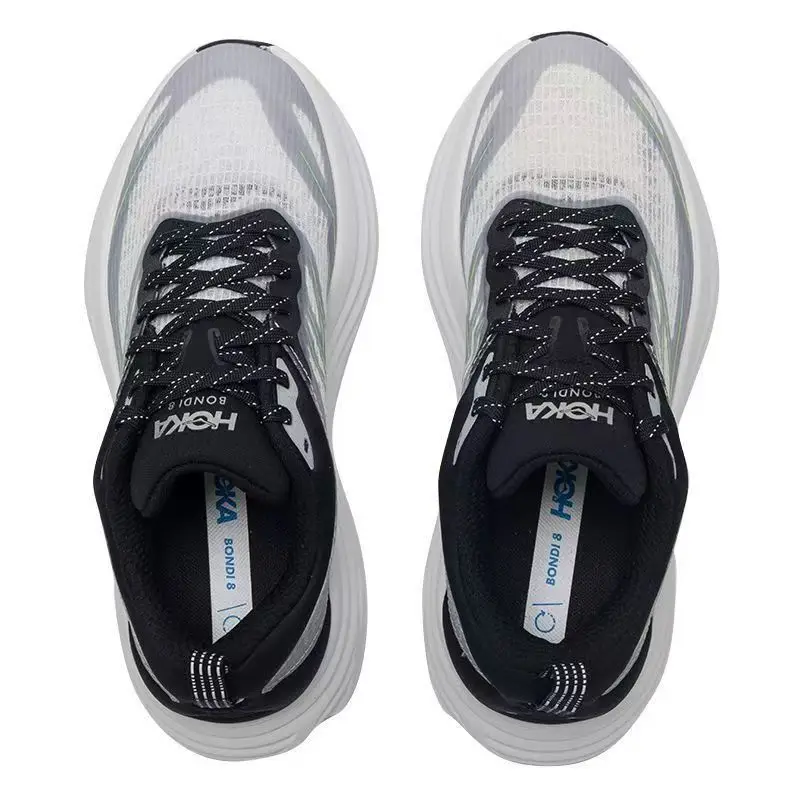 Фото Оригинальные легкие кроссовки Hoka One One Bondi 8 TS для мужчин и женщин, эластичные амортизирующие кроссовки, дышащие, для улицы №3