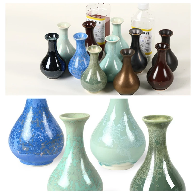 

330ml Ceramic Medium Temperature Art Glaze Pottery Vase Coloring Materials 1180-1250 Degree Kiln Varnished Pigment