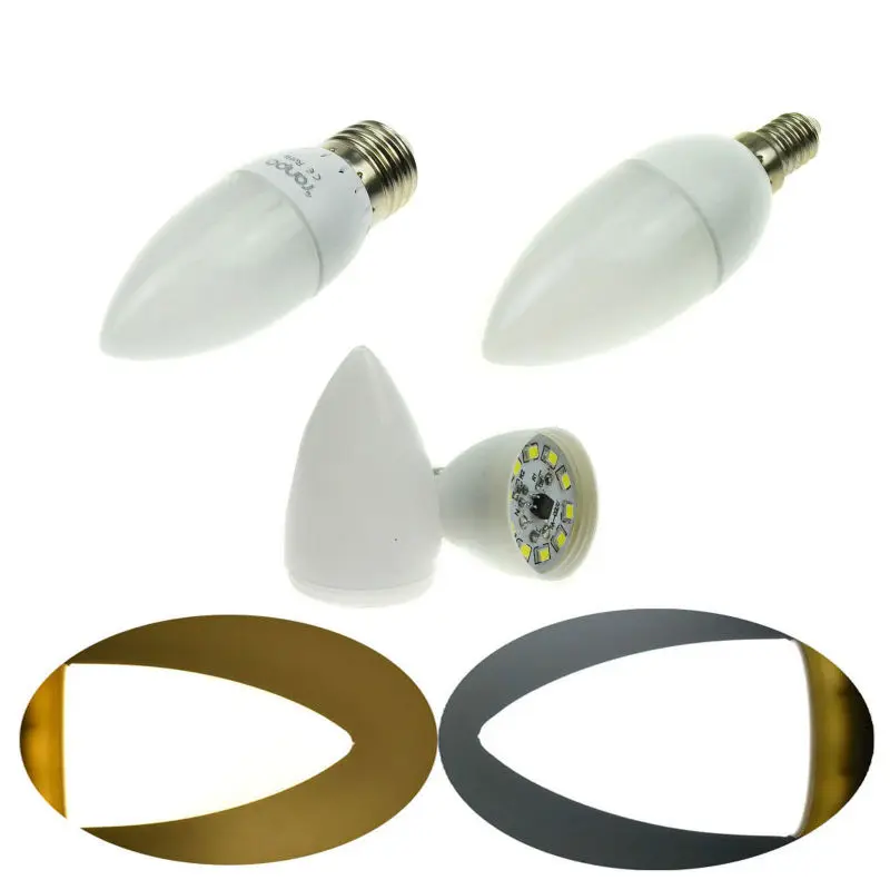 5X Led Светильная лампочка E27 E12 B22 B15 E14 Kronleuchter Лампа пластмассовая AC220V