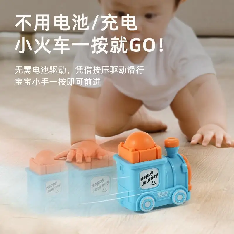 

Hot Style Press Train Car Boys And Girls Pull Back Inertial Car Doll Machine Kindergarten Gift Toys