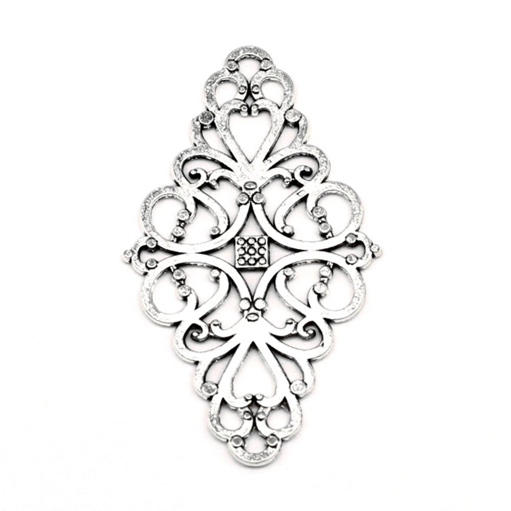 

Ажурные подвески с цветами для изготовления ювелирных изделий «сделай сам», 30 шт., 25x42 мм