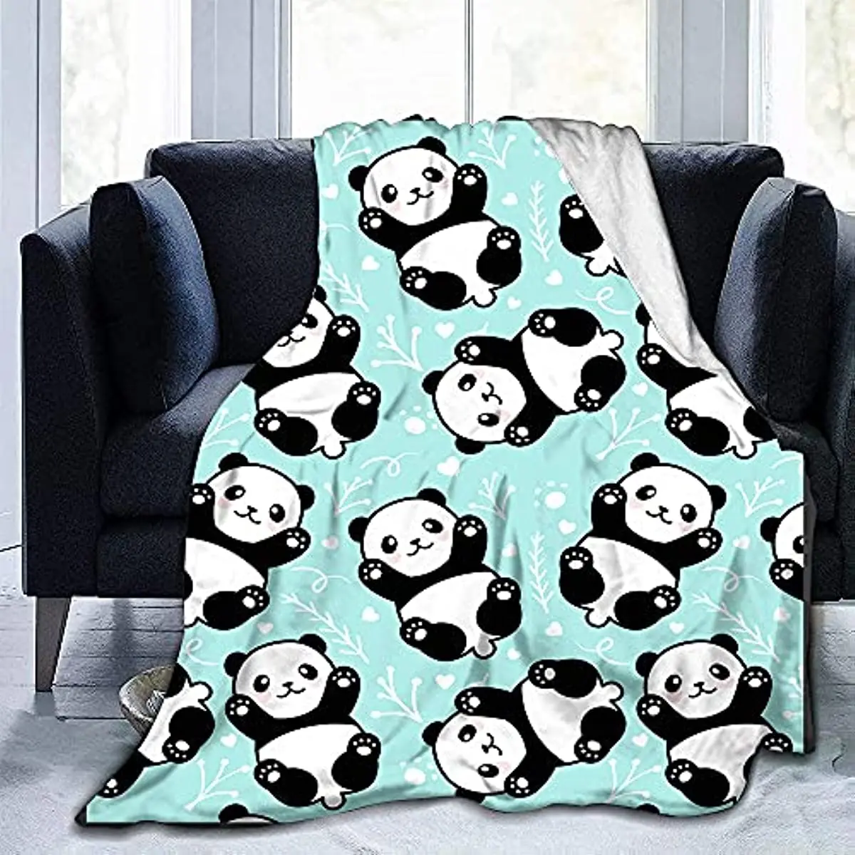 

Милое Фланелевое Флисовое одеяло в виде медведя панды, легкое ультрамягкое теплое уютное одеяло в виде животного