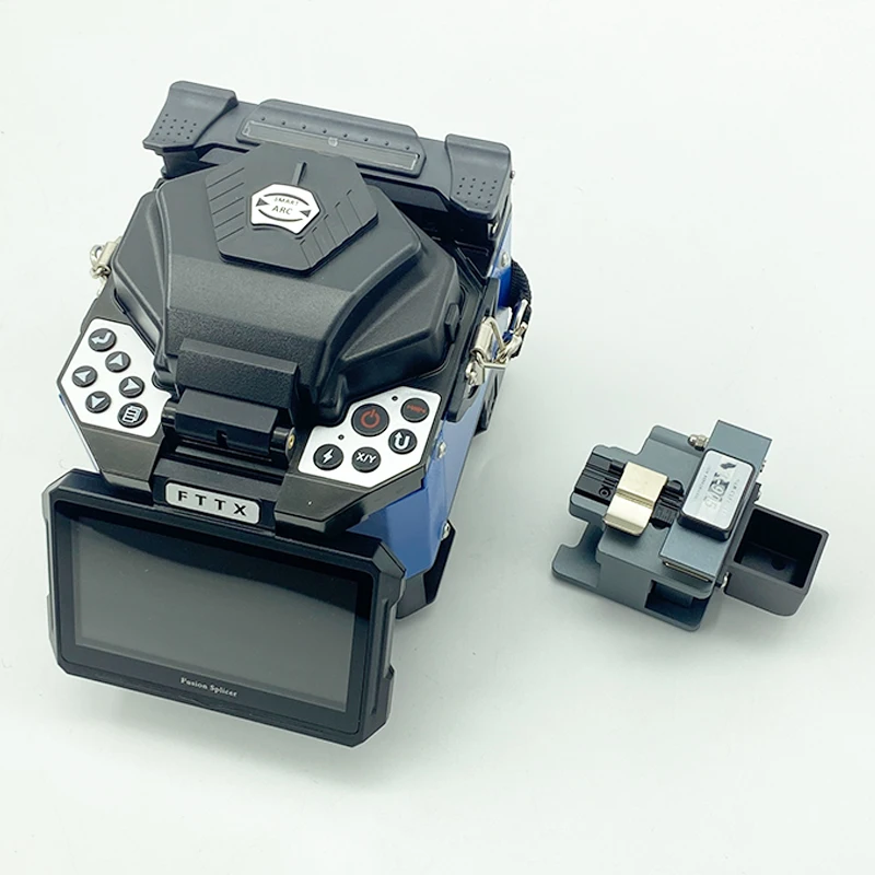 307E Fiber Optic Fusion Splicer 6 Motors Optical Core Welder Splicing Machine Fiber Optic Splicing Machine Optical Fiber Fusion