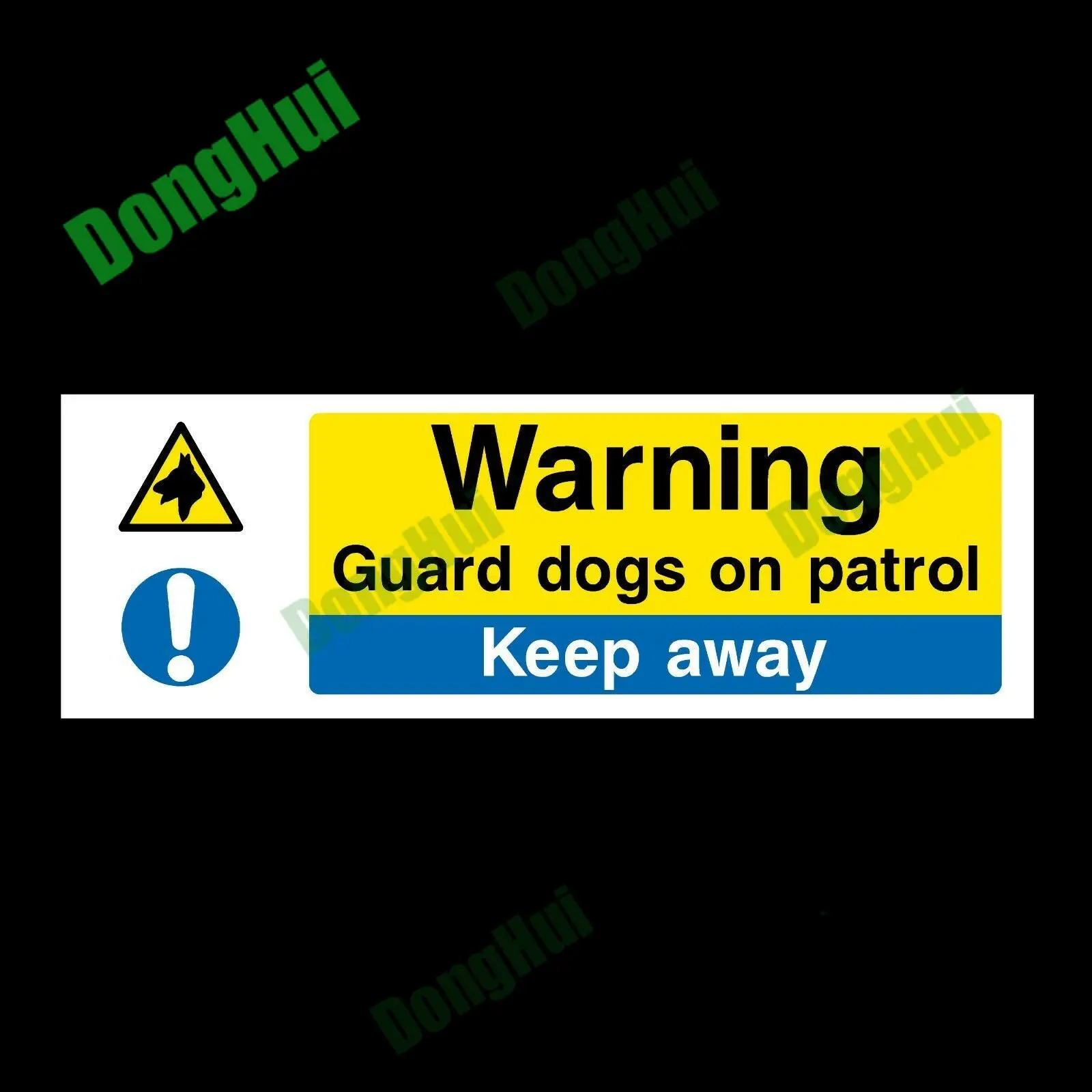 Предупреждение ющая наклейка для собак в патруле, пластиковый знак, предупреждение о опасности, наклейка для мастерских, строительных площадок, фабрик, школ