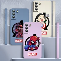 marvel the avengers logo for samsung galaxy s22 s21 s20 fe s10 note 20 10 ultra lite plus liquid rope phone case