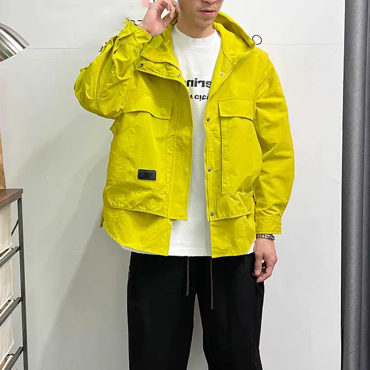 Весенне-осенние искусственные двухсекционные пальто для мужчин популярное