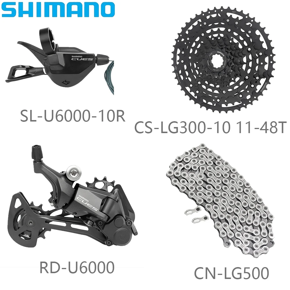 10-скоростной переключатель передач SHIMANO U6000 Groupset LG300 LG400 11-43/48T