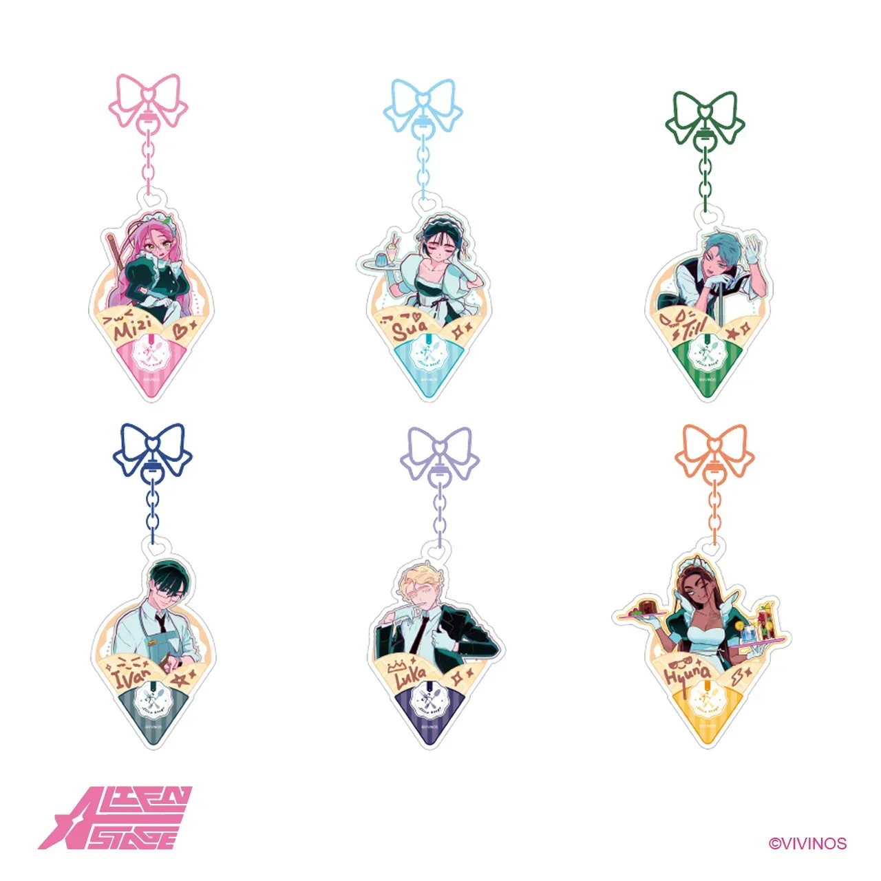 Официальный аниме Alien Stage Ivan Till Mizi Sua косплей акриловый брелок кулон Декор