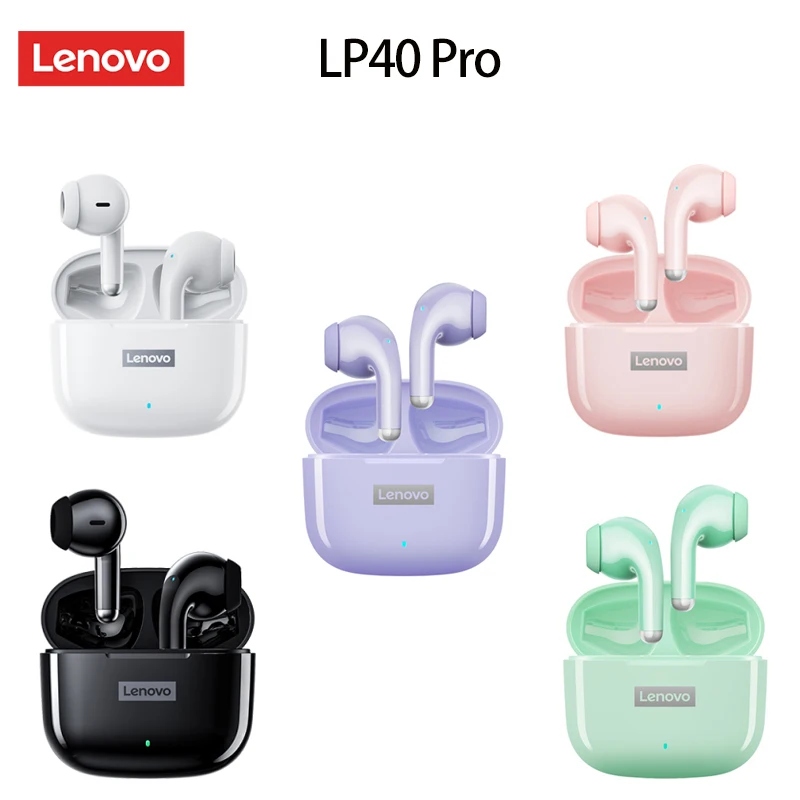 

Беспроводные наушники Lenovo LP40 Pro, TWS, с сенсорным экраном, стереонаушники