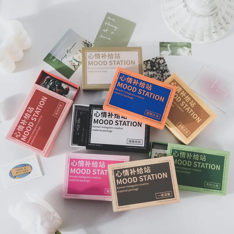 

Good Day Material Pack Mood Replenishment Station Series INS Multi-material Creative Handbook Material Paper 8 Types