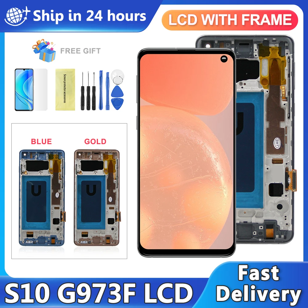 Новый TFT для Samsung S10 G973F/DS G973U G973 SM-G973 ЖК-дисплей с дигитайзером сенсорного экрана