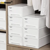 drawer underwear storage box plastic white household socks wardrobe grid clothing jewelry clothes organizer