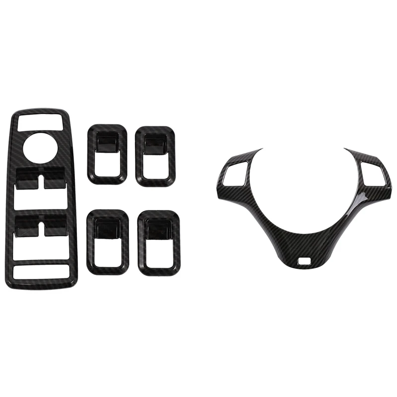 

6 шт. автомобильные аксессуары: 5 шт. декоративных чехлов для дверей и окон автомобиля и 1 шт. декоративная крышка для рулевого колеса