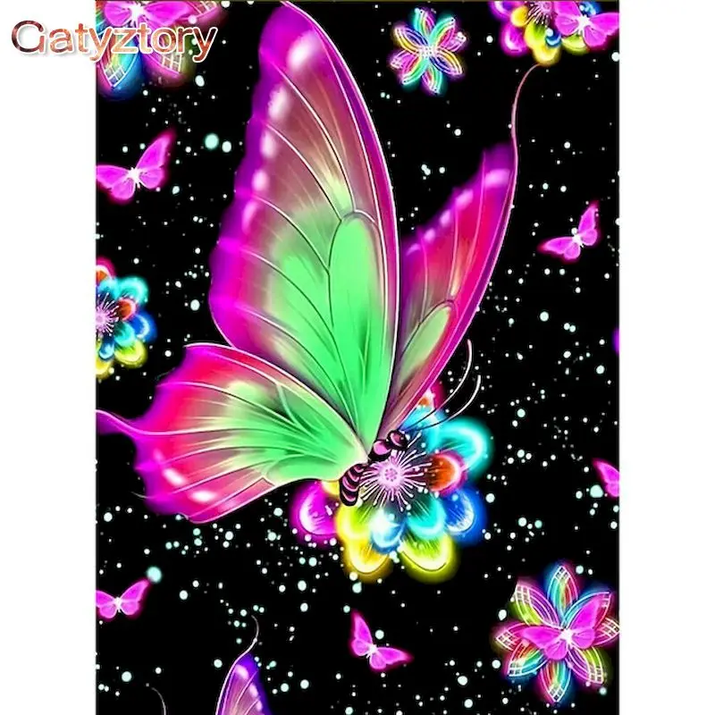 

GATYZTORY Набор для рисования по номерам на холсте «бабочка»