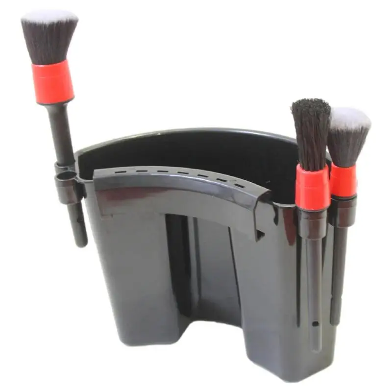 

Car Wash Bucket Organizer Easy To Hang Car Washing Tool Bucket Portable Car Washing Bucket With Brushes Holders For Car Auto