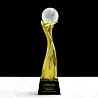 customized sports event crystal trophy champion awards for volleyball football golf basketball souvenir crystal craft gifts