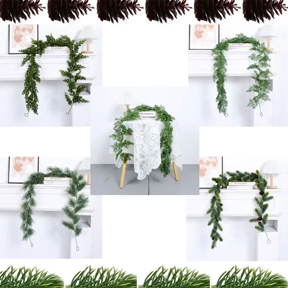 Зеленая рождественская сосновая игла из ротанга 180 см пластиковая искусственная