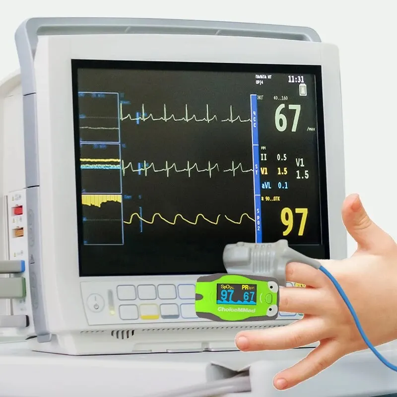 Пульсоксиметр ChoiceMMed детский прибор для измерения пульса и уровня кислорода в