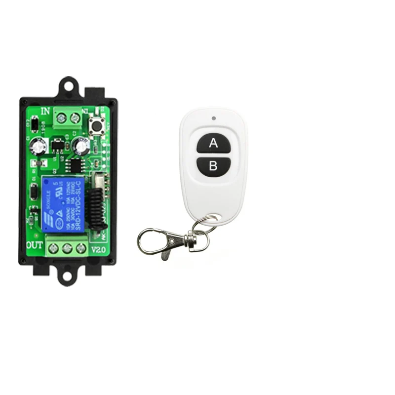 Беспроводной мини-переключатель релейный приемник 1 канал 12 В постоянного тока с