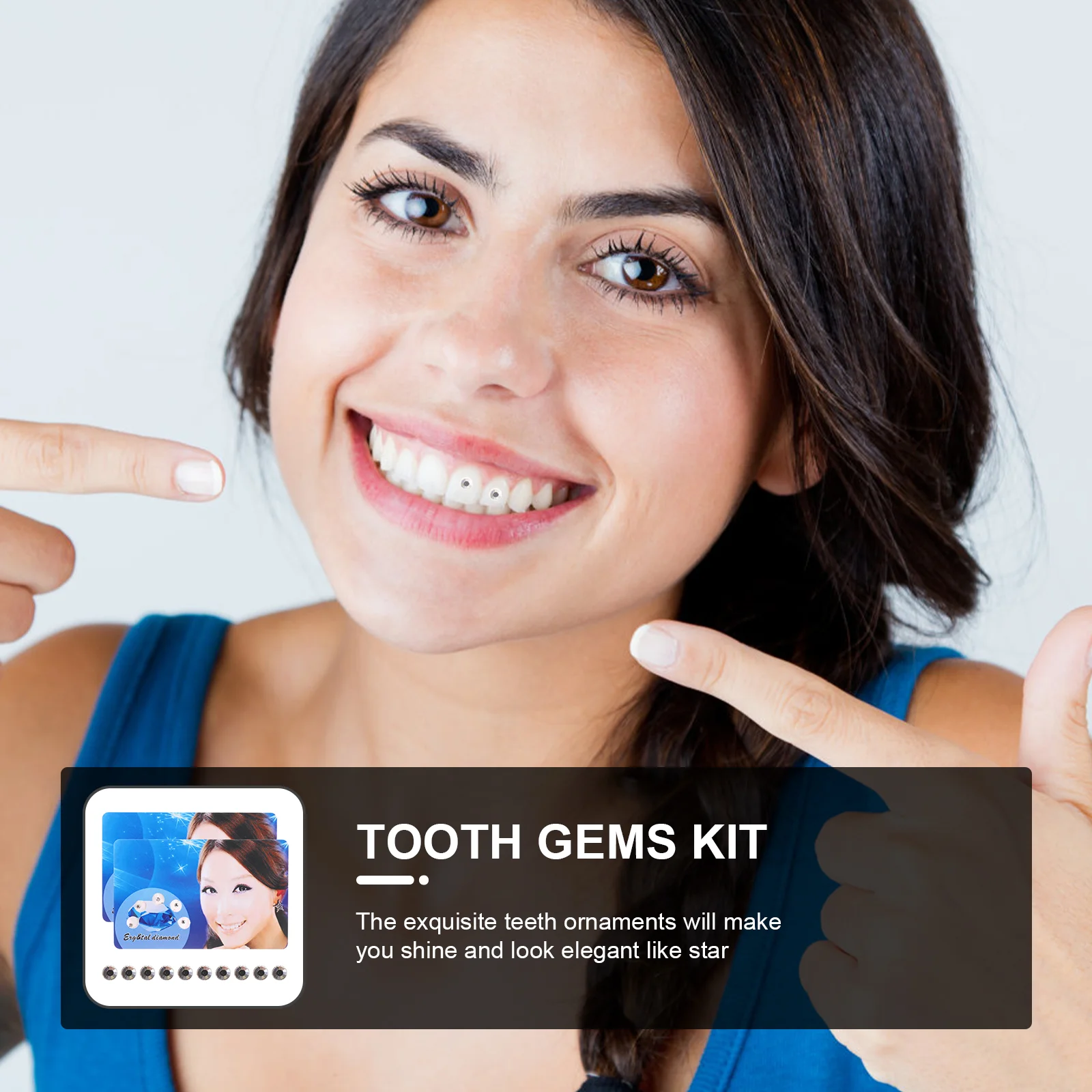 2 упаковки стоматологических украшений драгоценные камни для зубов