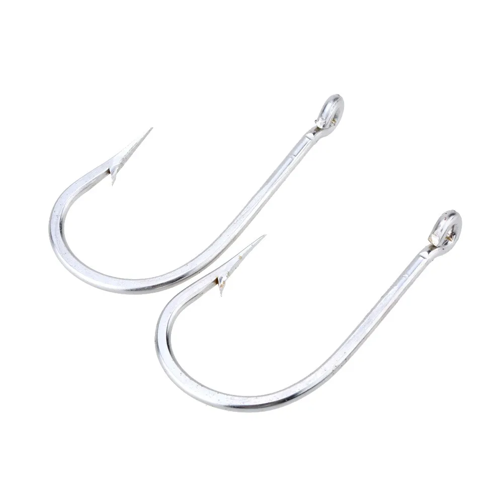 

2Pcs Stainless Steel Fishing Hooks for Shark Fish 8/0# 10/0