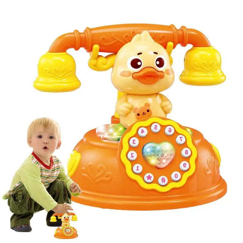 

Электрический телефон Монтессори, игрушки, Мультяшные животные, телефон, детская музыкальная электронная игрушка для детей, подарок на день рождения и Рождество