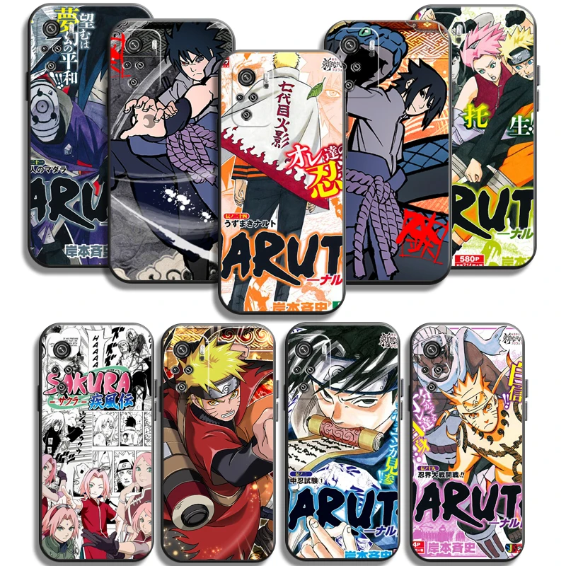 

Naruto Japanese Anime Phone Cases For Xiaomi Redmi 10 Note 10 10 Pro 10S Redmi Note 10 5G Coque Soft TPU Carcasa