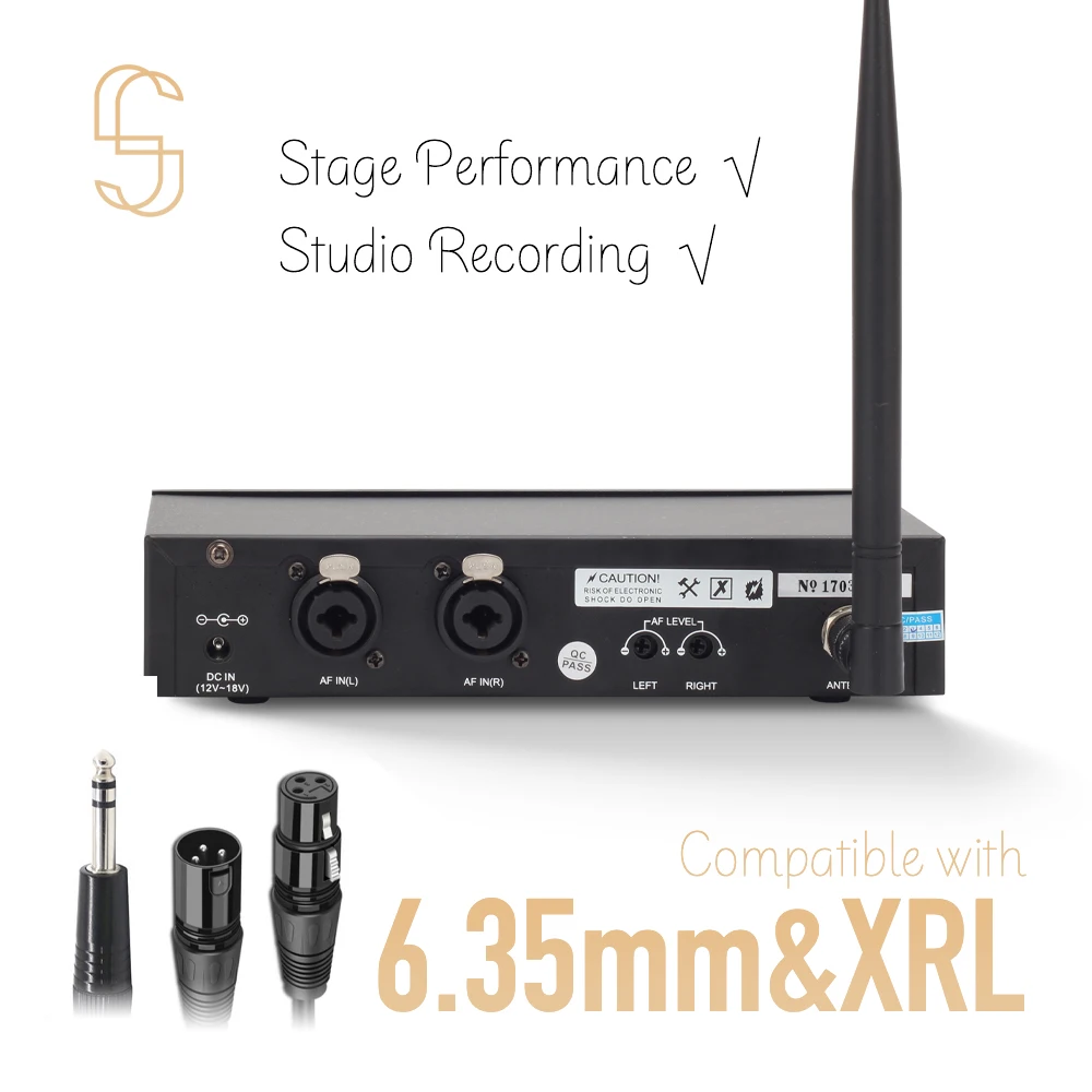 Tanie Bezprzewodowy System Monitorowania Dźwięku W Uchu HISINGWELL UHF Dostępny W Wielu Pasmach Na Scenę, Koncert I Mowę (JU-530)