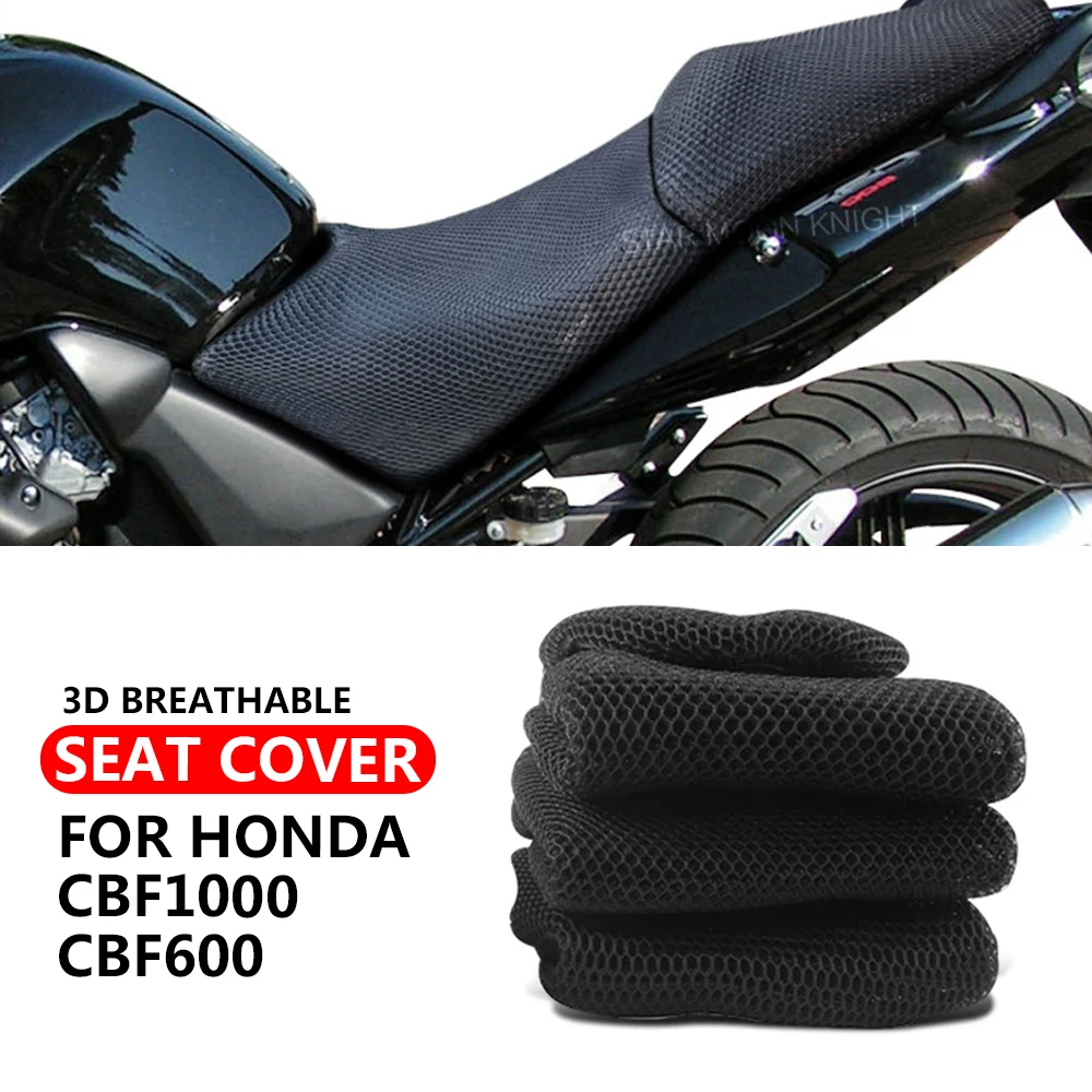 

3D Mesh Fabric Seat Cover For Honda CBF600 N/S 2004 2005 CBF 600 1000 CBF1000 Motorcycle Anti-Slip Breathable Cushion Protector