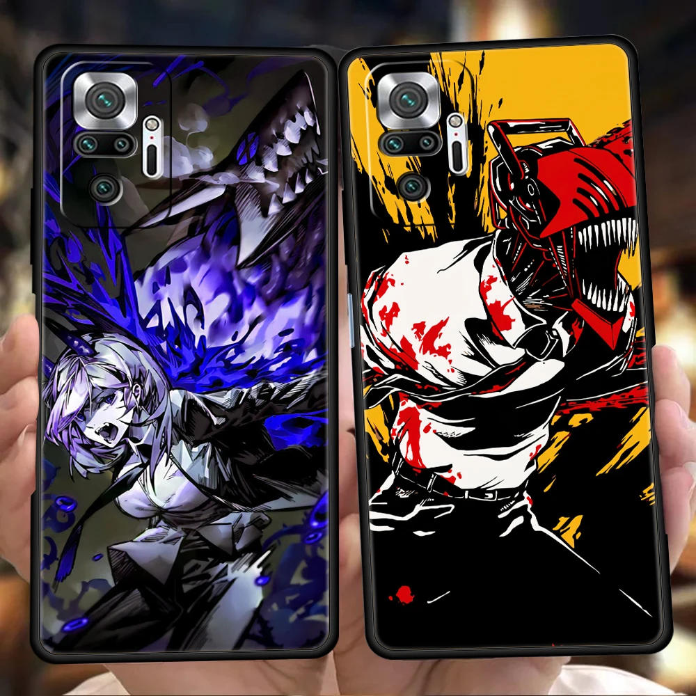 

Chainsaw Man Phone Case for Xiaomi Redmi NOTE 12 Pro K40 Gaming K50 8A 9T 9A 9C Note 8 8T 9 9S 10 11 Pro Plus Soft Shell Fundas