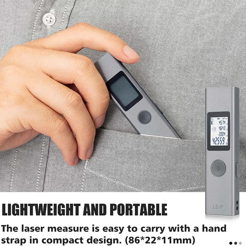 Измеритель расстояния измерительный инструмент 131 футов/40 м объем площади