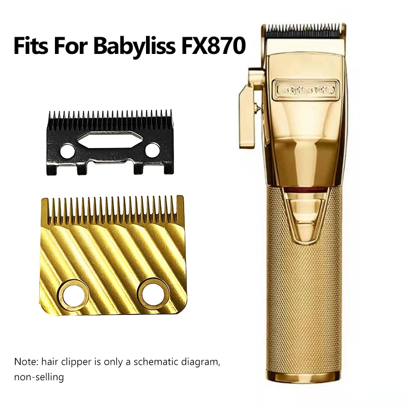 Professional Hair Clipper Blade For Babyliss FX870 Gold Hair Cutting Machine Trimmer Replacement Blades Hairdresser Haircut Tool