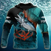 new brand fashion mens 3d hoodie t shirt suit animal ocean fishing series harajuku sweater unisex casual zipper shirt yu17